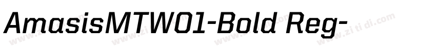 AmasisMTW01-Bold Reg字体转换